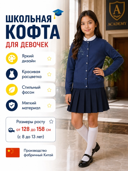 Tugmali trikotaj ko'ylagi, bolalar uchun, 6 turdagi