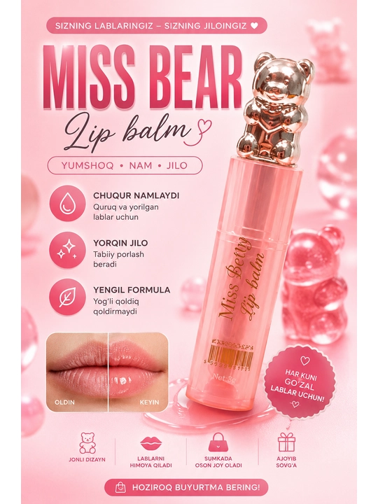 Lab uchun pamada MISS BETTY Eksklyuziv - 