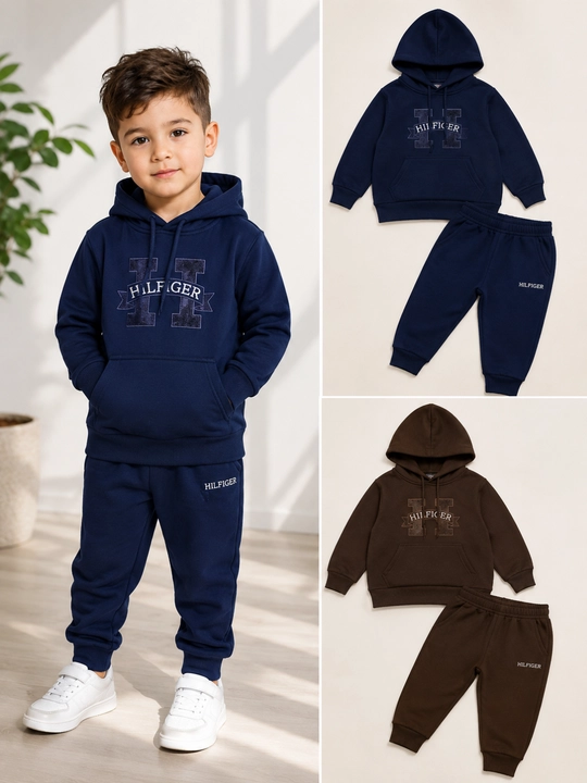 Детский спортивный костюм худи и брюки, 3-5 лет, тёмно-синий, шоколадный спортивный костюм