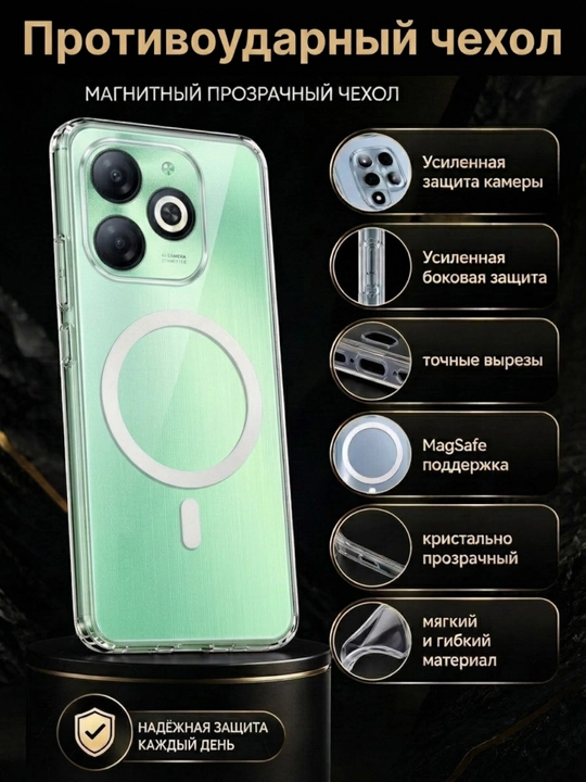 Tecno Spark Go 2024, Infinix Smart 8, Infinix Hot 40i, Spark 20C, Pop 8 uchun gʻilof