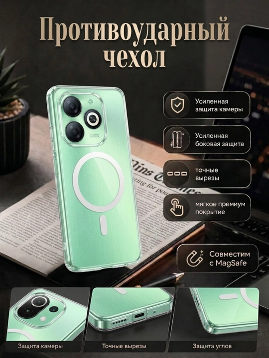 Tecno Spark Go 2024, Infinix Smart 8, Infinix Hot 40i, Spark 20C, Pop 8 uchun gʻilof