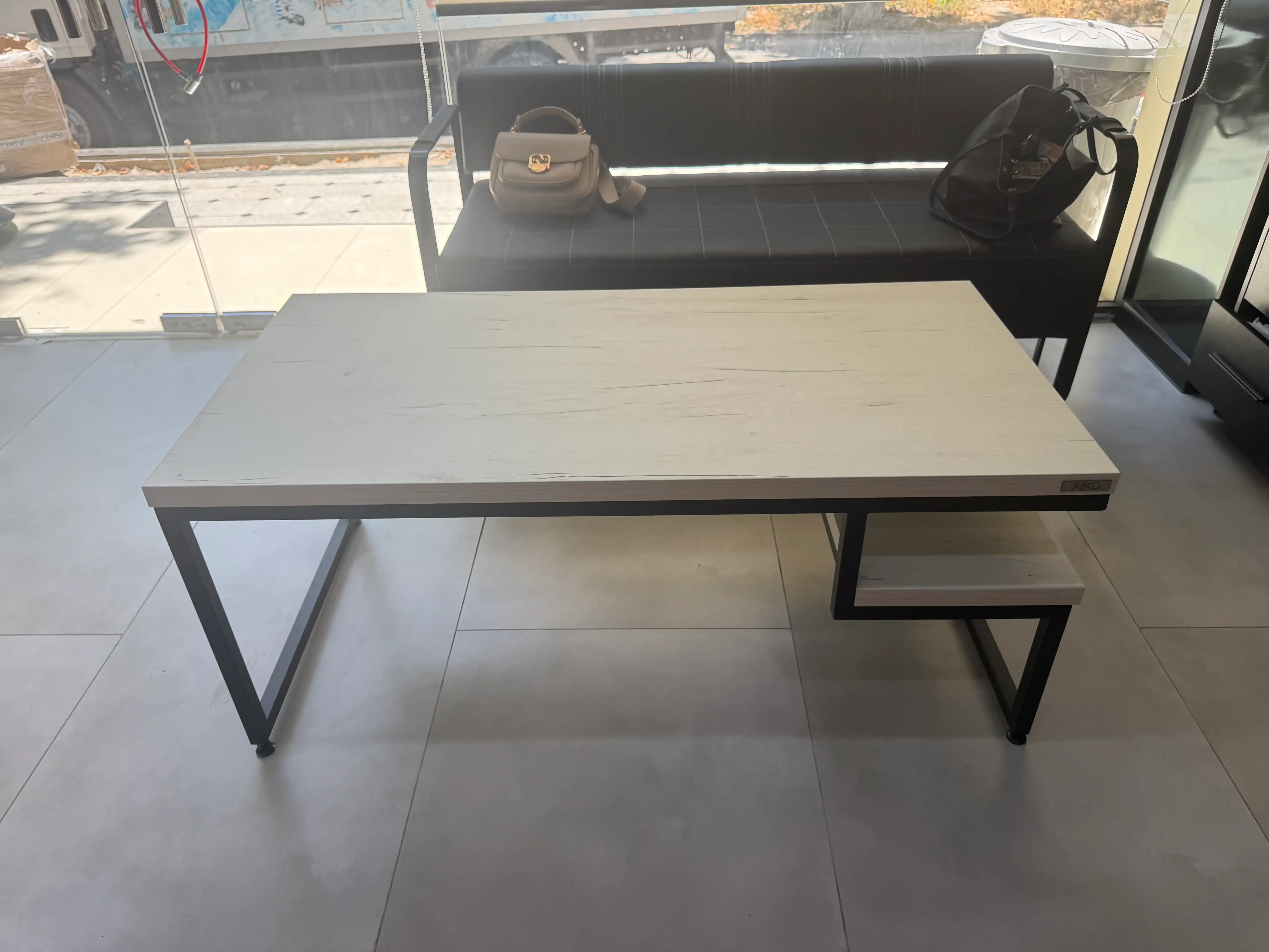AIKO Level jurnal stoli, loft uslubida, jurnal stoli, qahva stoli, 120x60x50 sm