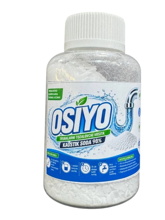 Средство для очистки труб Osiyo Anti Zasor каустическая сода, от засоров, 240 г