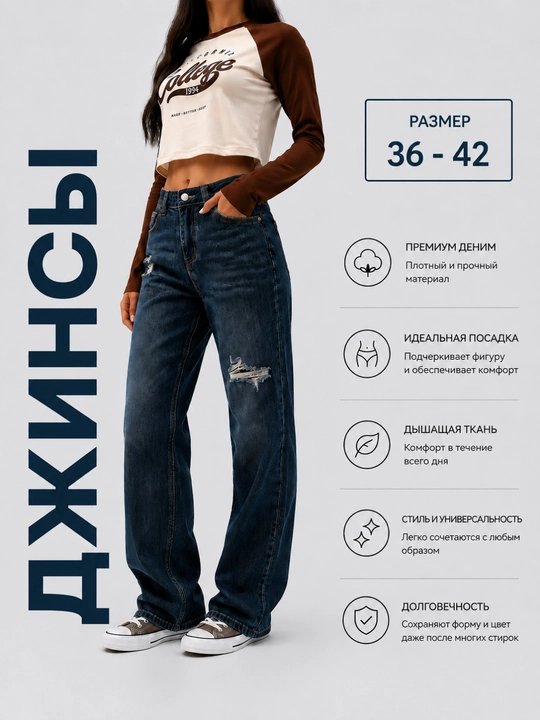 Женские джинсы - 