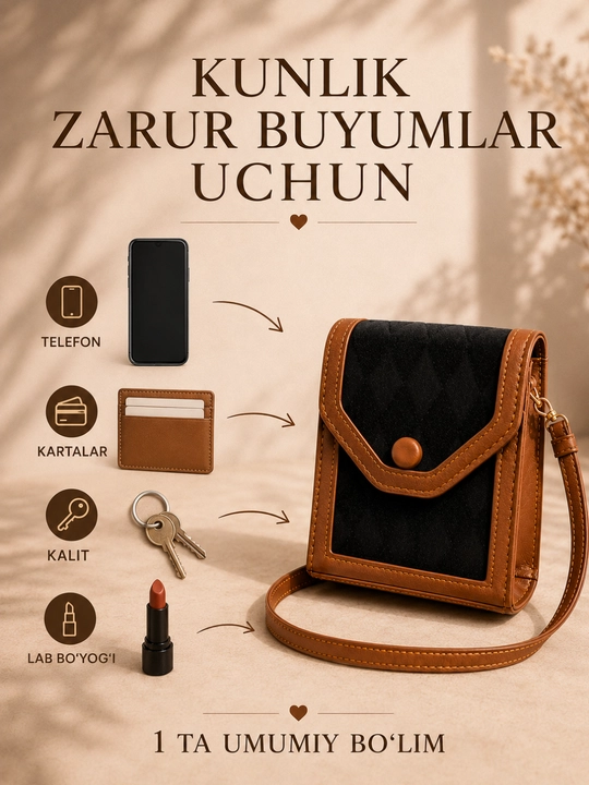 Женская мини сумка через плечо