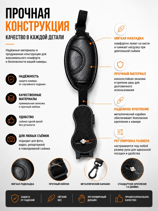 Kamera uchun ikki tomonlama ko‘krak remeni Focus Dual Strap fotograf va videograflar uchun