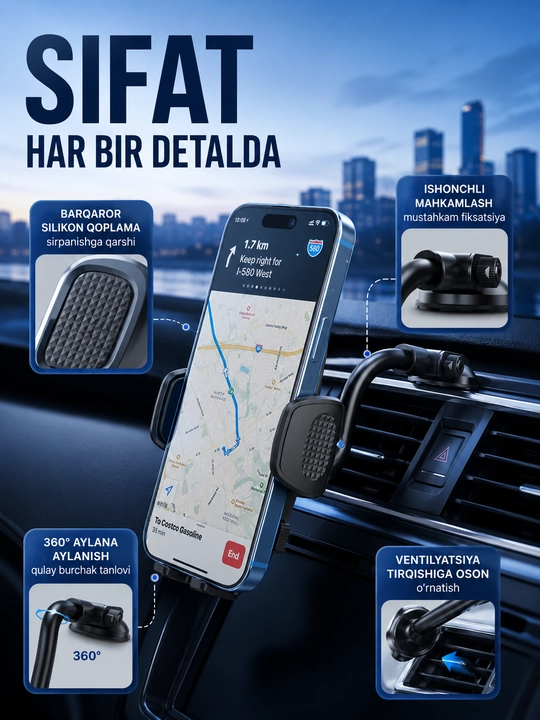 Автомобильный держатель для телефона в авто