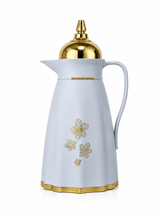 Вакуумный термос-кувшин Evde Home Goods, 1 л, со стеклянной колбой - 