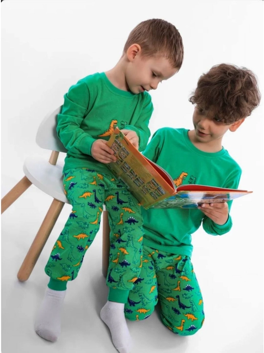 Пижама для мальчика, 4–8 лет, мягкая ткань, дышащий материал, детская одежда