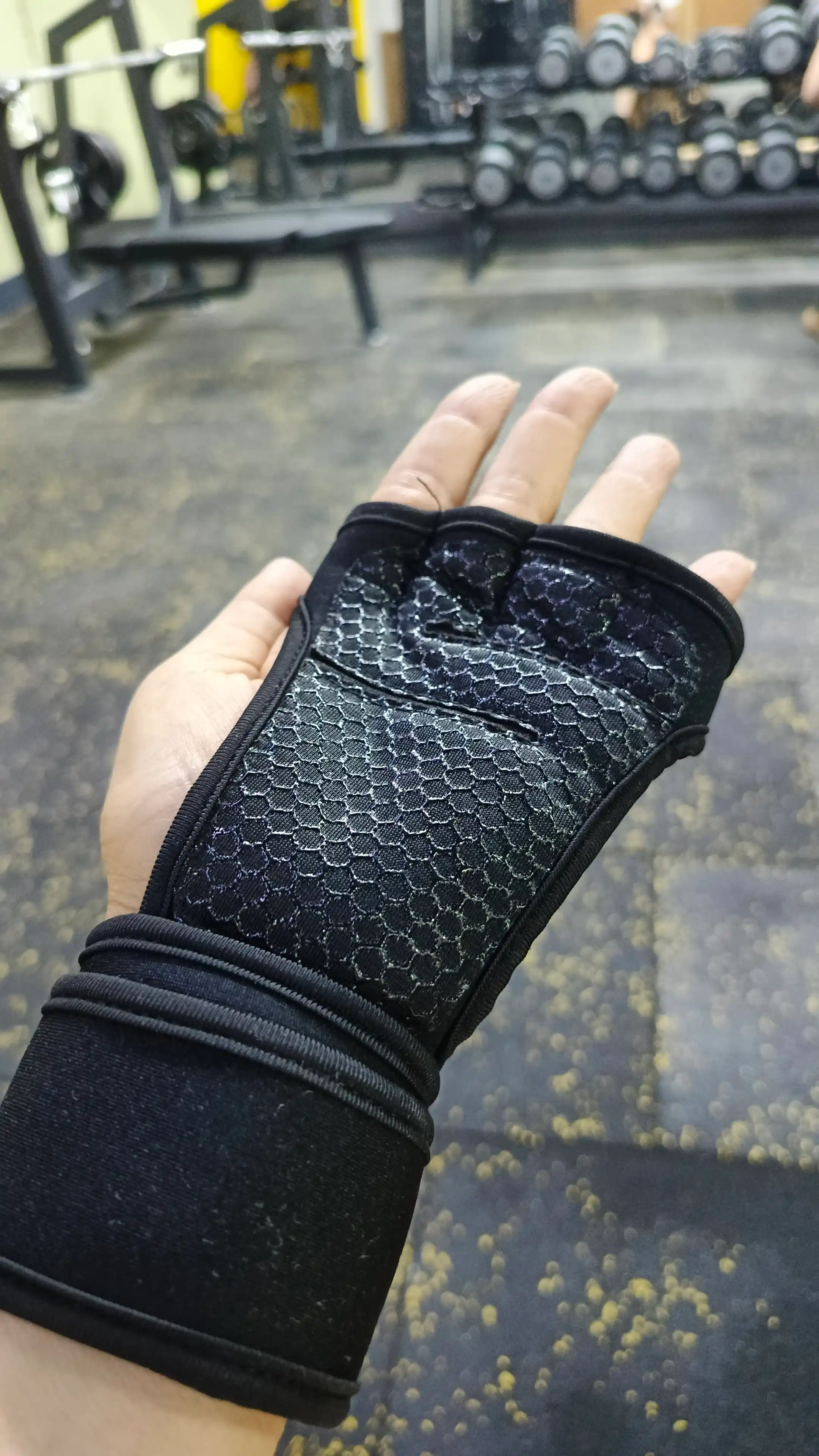 Спортивные перчатки для фитнеса, полупальцевые