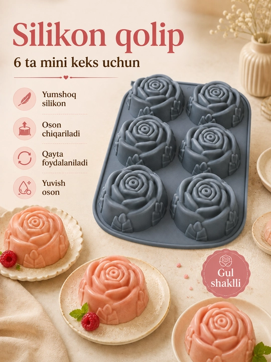 Silikon keks qolipi - 