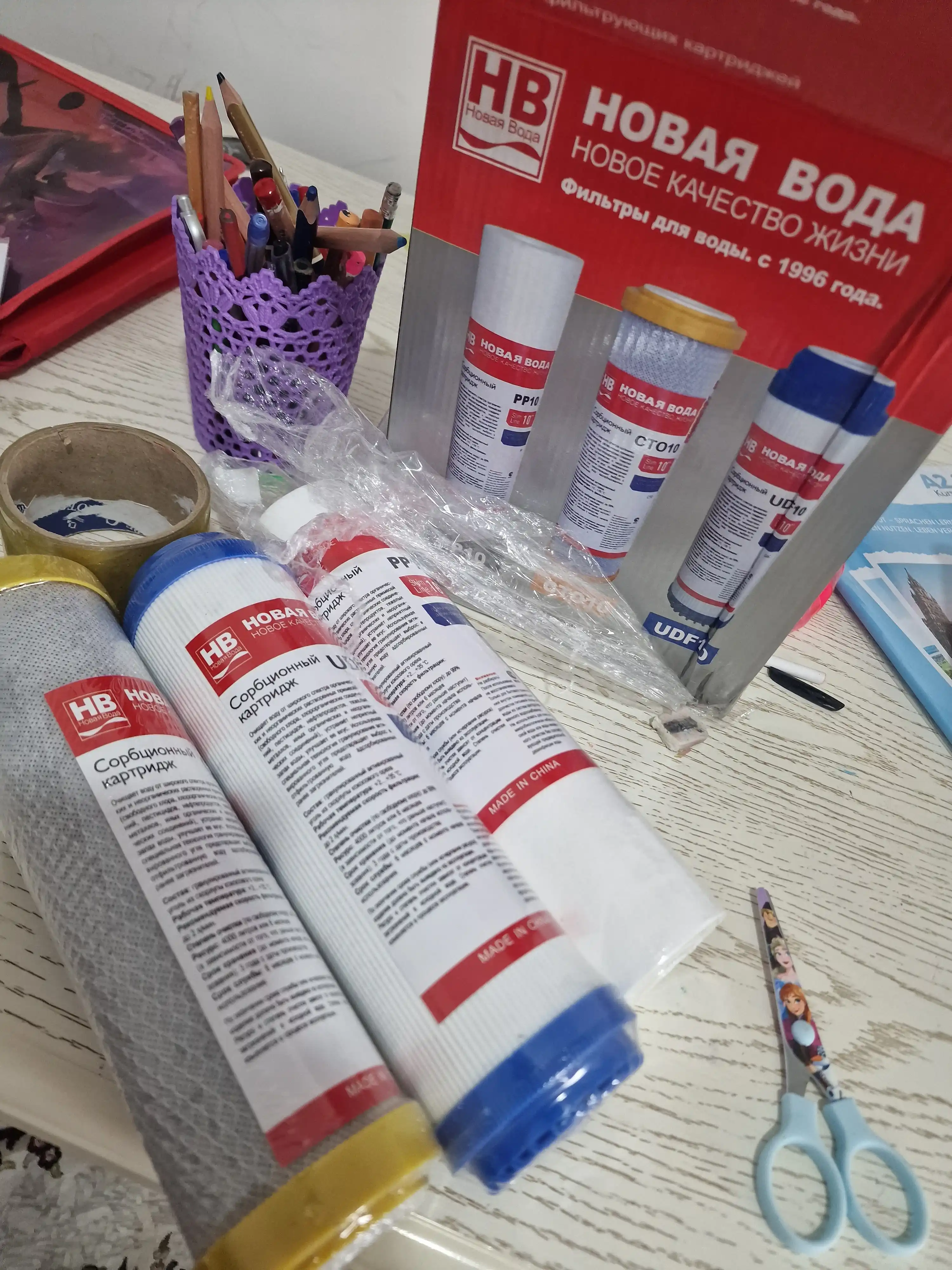 Фильтры для воды, комплект картриджей, 3 в 1