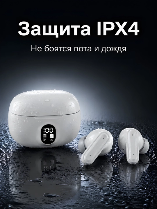 Simsiz quloqchinlar Bluetooth, zaryad displeyli sensorli naushnik iPhone Android uchun