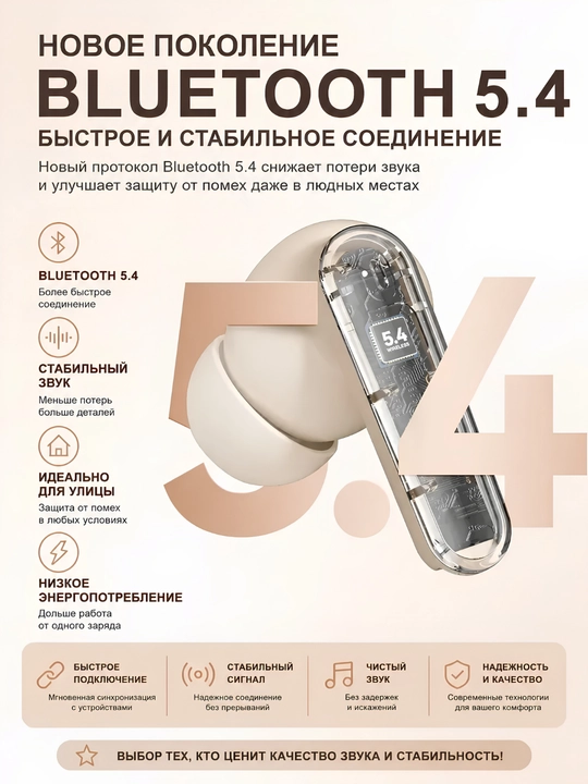 Simsiz quloqchinlar Bluetooth, zaryad displeyli sensorli naushnik iPhone Android uchun