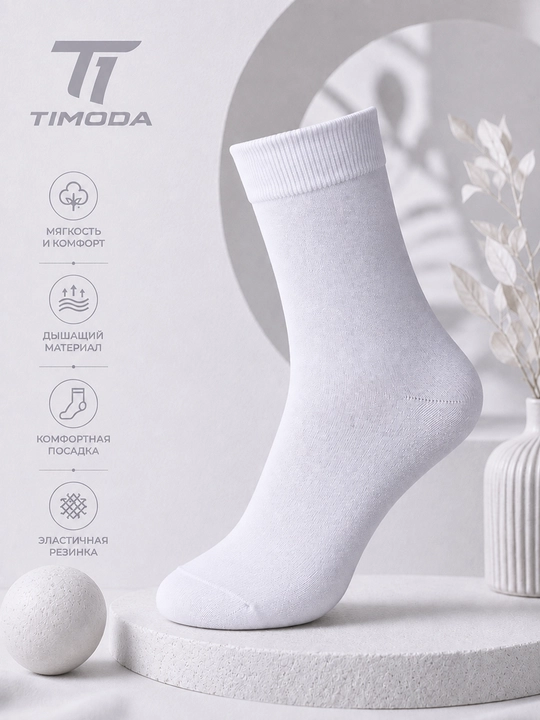 TIMODA 6030 — ayollar klassik paypoqlari, 3 juft, 35–38 o‘lcham