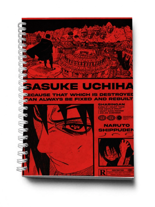 Anime Dizayinida Bloknot va Planner 2 tasi 1 da - 30 varaqli, 2 bo'limli
