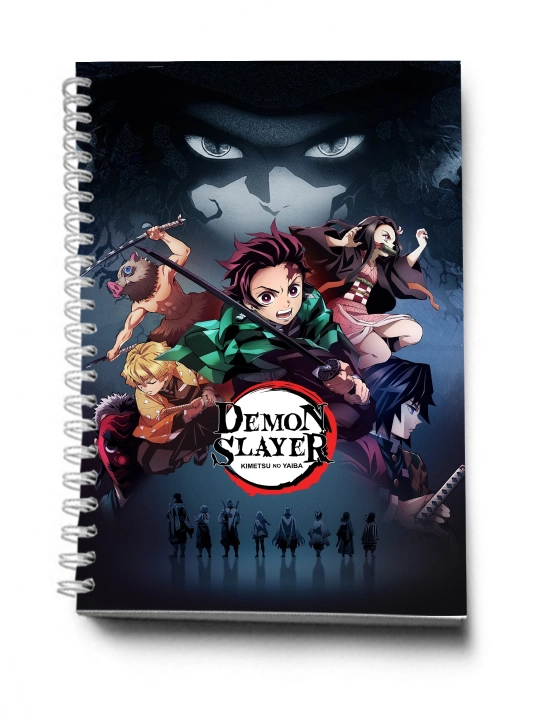 Anime Dizayinida Bloknot va Planner 2 tasi 1 da - 30 varaqli, 2 bo'limli - 