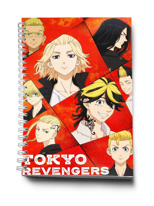 Anime Dizayinida Bloknot va Planner 2 tasi 1 da - 30 varaqli, 2 bo'limli