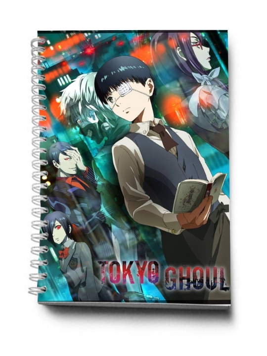 Anime Dizayinida Bloknot va Planner 2 tasi 1 da - 30 varaqli, 2 bo'limli