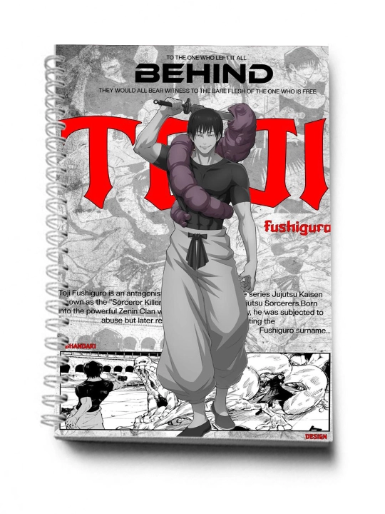 Anime Dizayinida Bloknot va Planner 2 tasi 1 da - 30 varaqli, 2 bo'limli