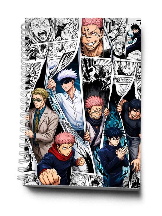 Anime Dizayinida Bloknot va Planner 2 tasi 1 da - 30 varaqli, 2 bo'limli