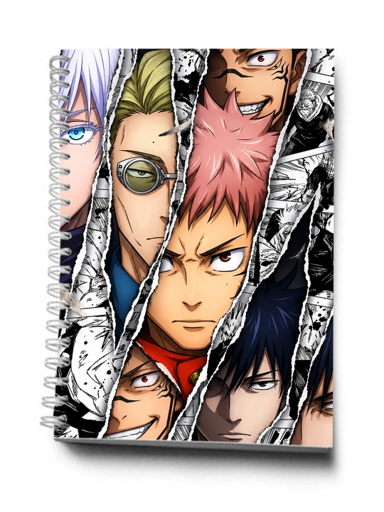 Anime Dizayinida Bloknot va Planner 2 tasi 1 da - 30 varaqli, 2 bo'limli