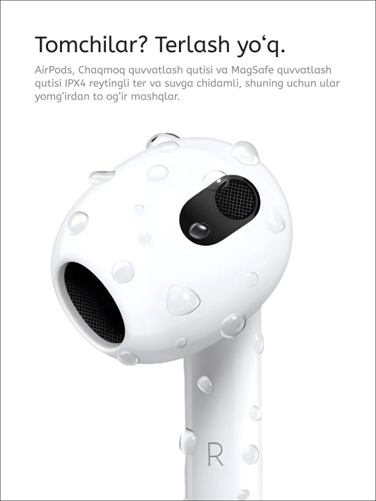 Shovqinni kamaytiruvchi Apple Airpods 4/4 ANC simsiz quloqchinlari