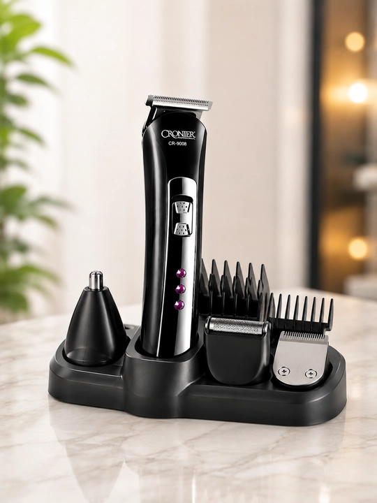 Trimmer bir nechta vazifalarni bajaradigan soqol oladigan mashinka. 3 xil nasadka