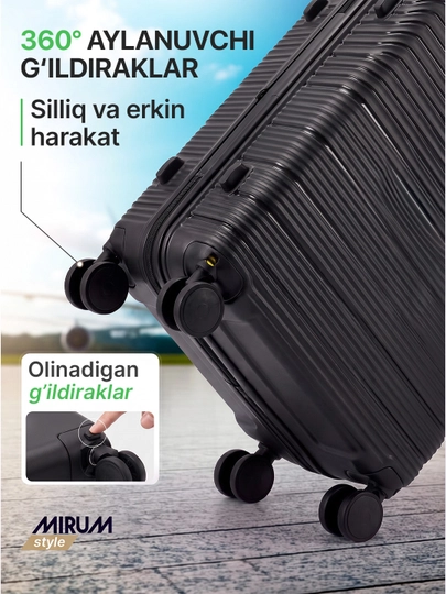 G'ildirakli sayohat chamadon, sayohat chamadoni ABS plastikdan