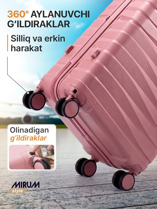 G'ildirakli sayohat chamadon, sayohat chamadoni ABS plastikdan
