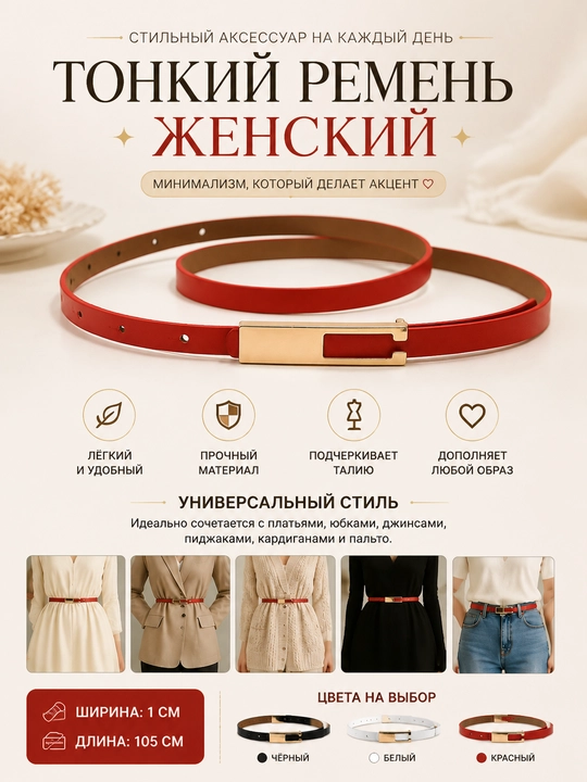 Женский ремень для одежды, ремень - 