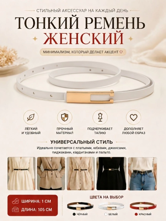 Женский ремень для одежды, ремень - 