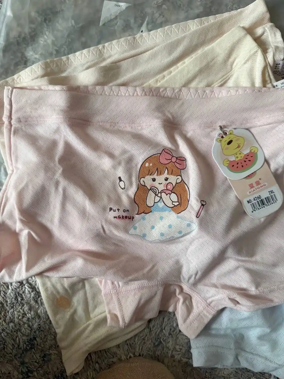 Детские трусики для девочек, комплект 4 штуки мягкие, дышащие, M–2XL