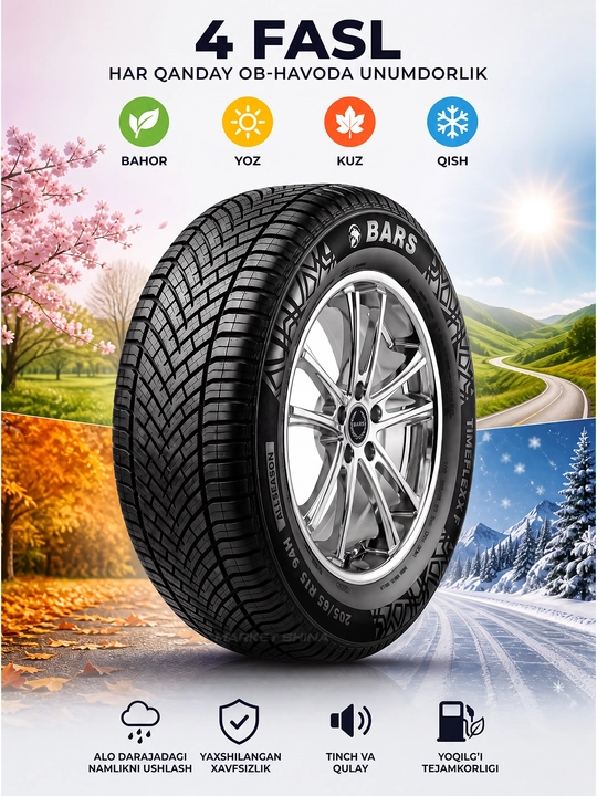 BARS TimeFlexx F — barcha fasllar uchun, Nokian Tyres tajribasi