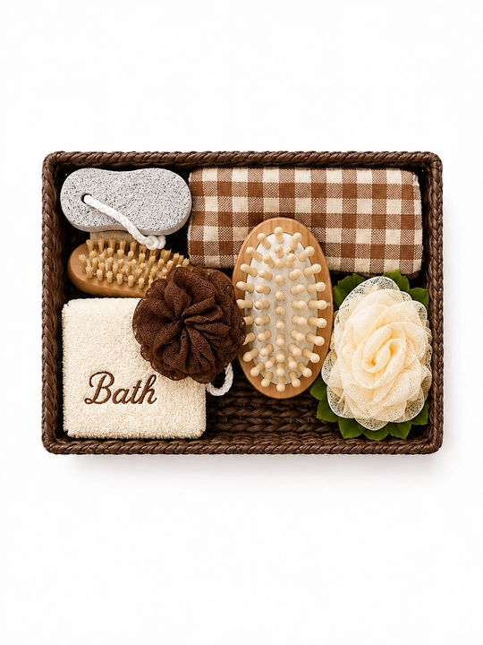Премиальный набор для ванной – Spa & Bath Set подарочный набор мачалка