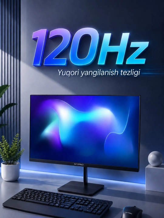 MYPRO ofis uchun biznes monitor 27 dyuymli 120 Gts, IPS FullHD, ofis uchun - 