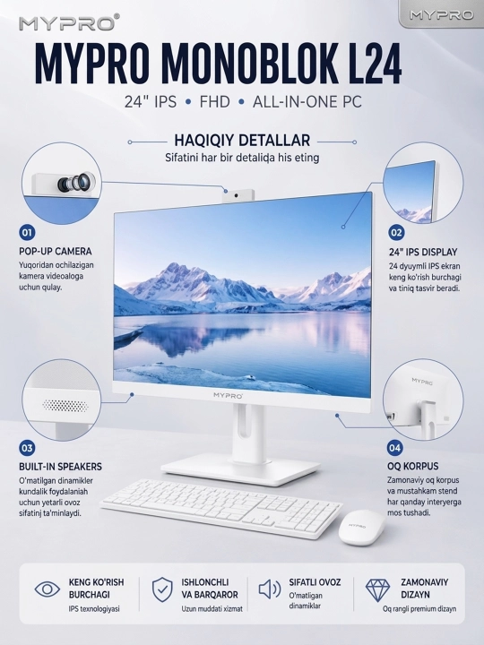 Monoblok MYPRO L24 | Full HD - 