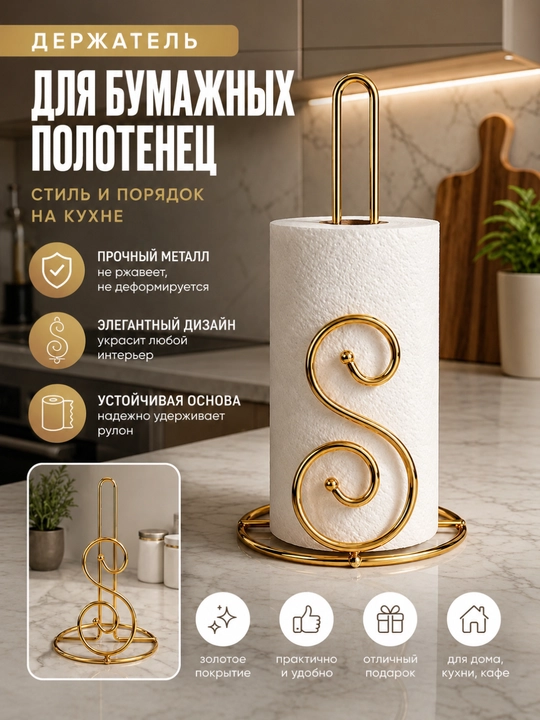 Настольный держатель для бумажных полотенец, стильная подставка на кухню и для дома