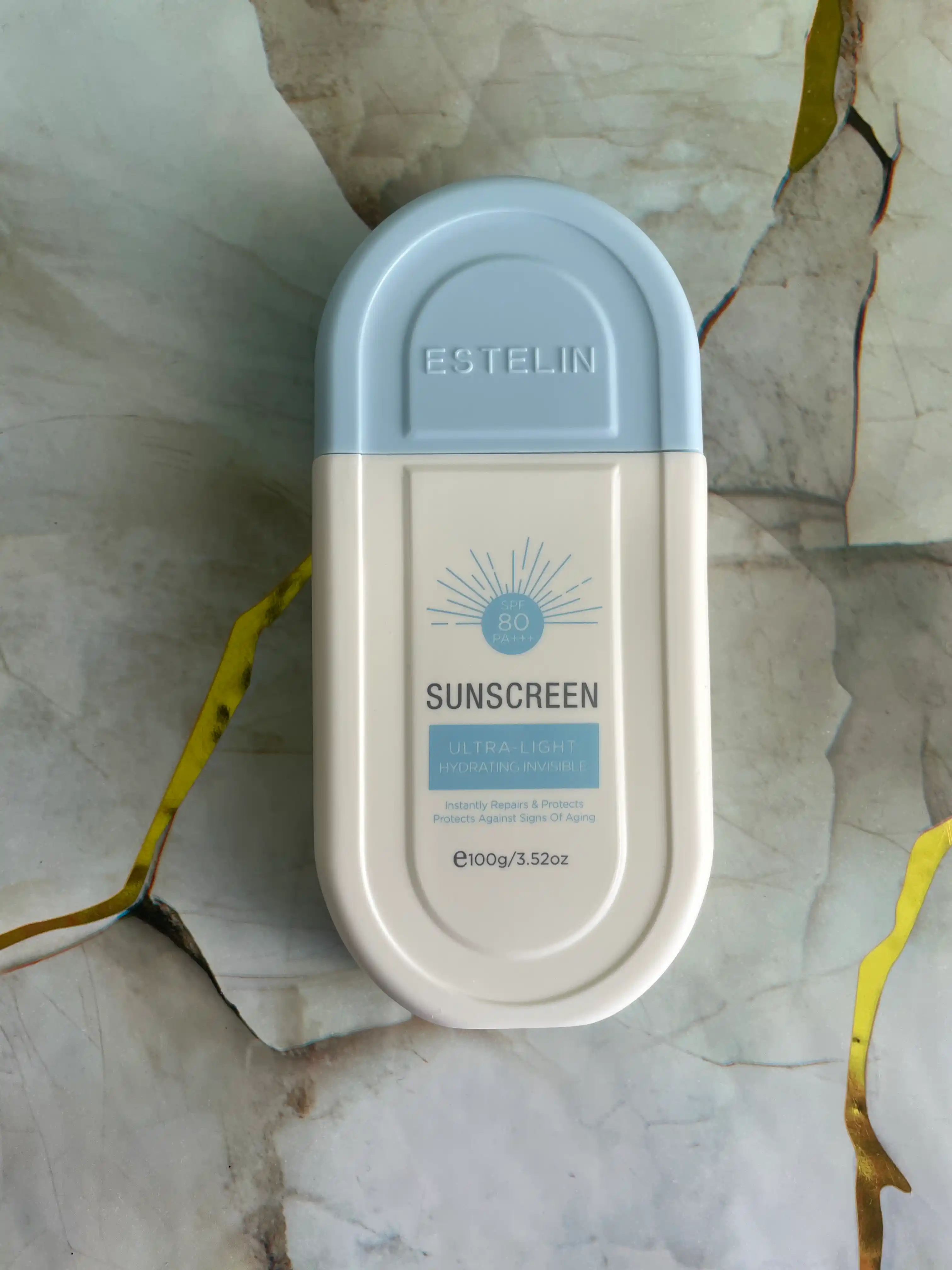 Quyoshdan himoyalovchi krem Estelin, SPF yuz va tana uchun krem, oqartiruvchi 100, 50 g
