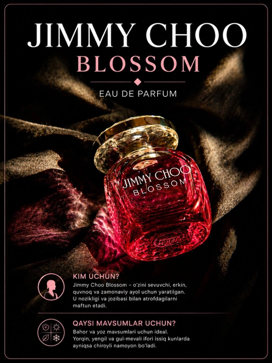 Jimmy Choo Blossom EDP — женская парфюмерная вода, распив 5 и 10 мл