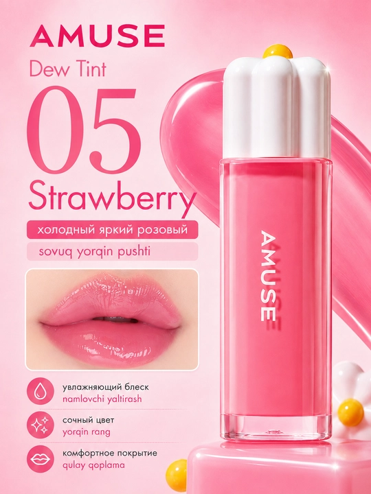 Namlovchi lab bo‘yog‘i AMUSE Dew Tint