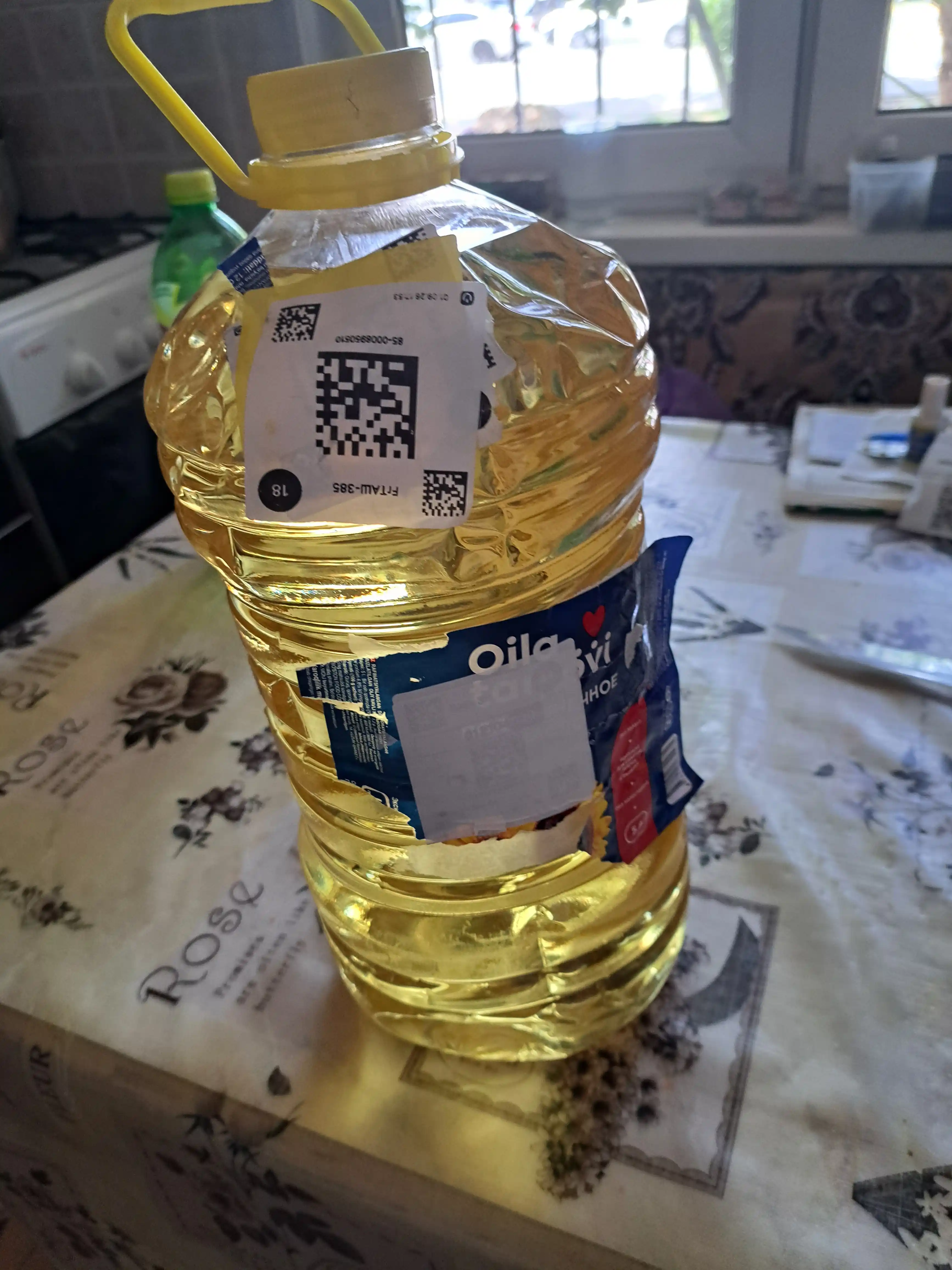 Kungaboqar yog'i Oila tanlovi, tozalangan va xidsizlantirilgan, 5 litr
