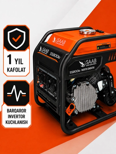 SAAB S5800io benzinli invertor generatori