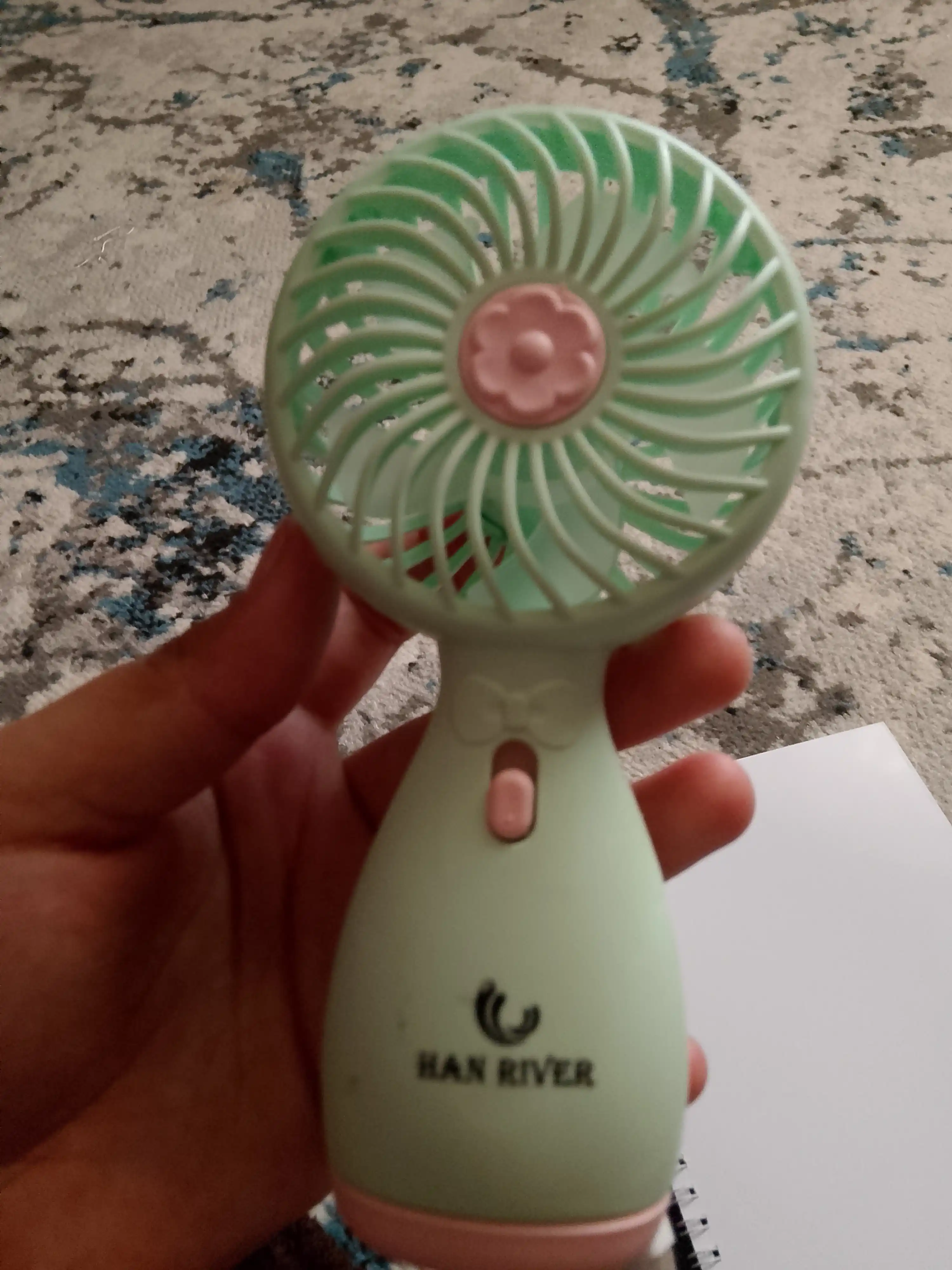 Mini qo'l ventilyatori, USB, portativ，HAN RIVER，120 darajali shamol tezligi