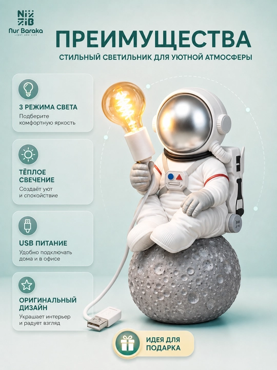 Ночник в виде астронавта