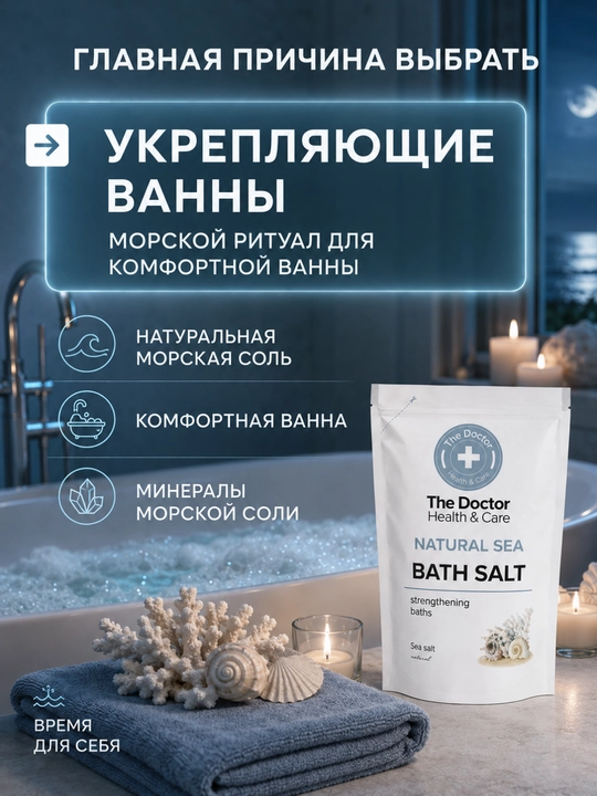 Домашний Доктор, соль для ванн, 500 г