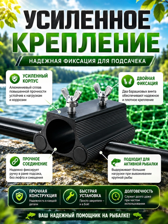 Baliq ovlash uchun teleskopik yig‘ma xaltacha baliq ovlash uchun xaltacha
