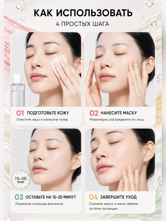 Niqob teriga erib singuvchi gidrogel KOCOSTAR MELT MASK