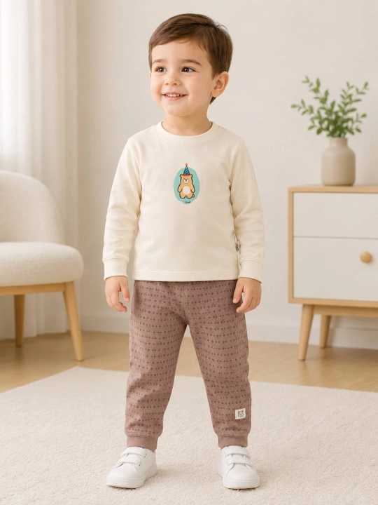 Детский пижамный двойка, дышащий, для детей 3-4-5-6 лет, хлопковый интерлок, Китай - 