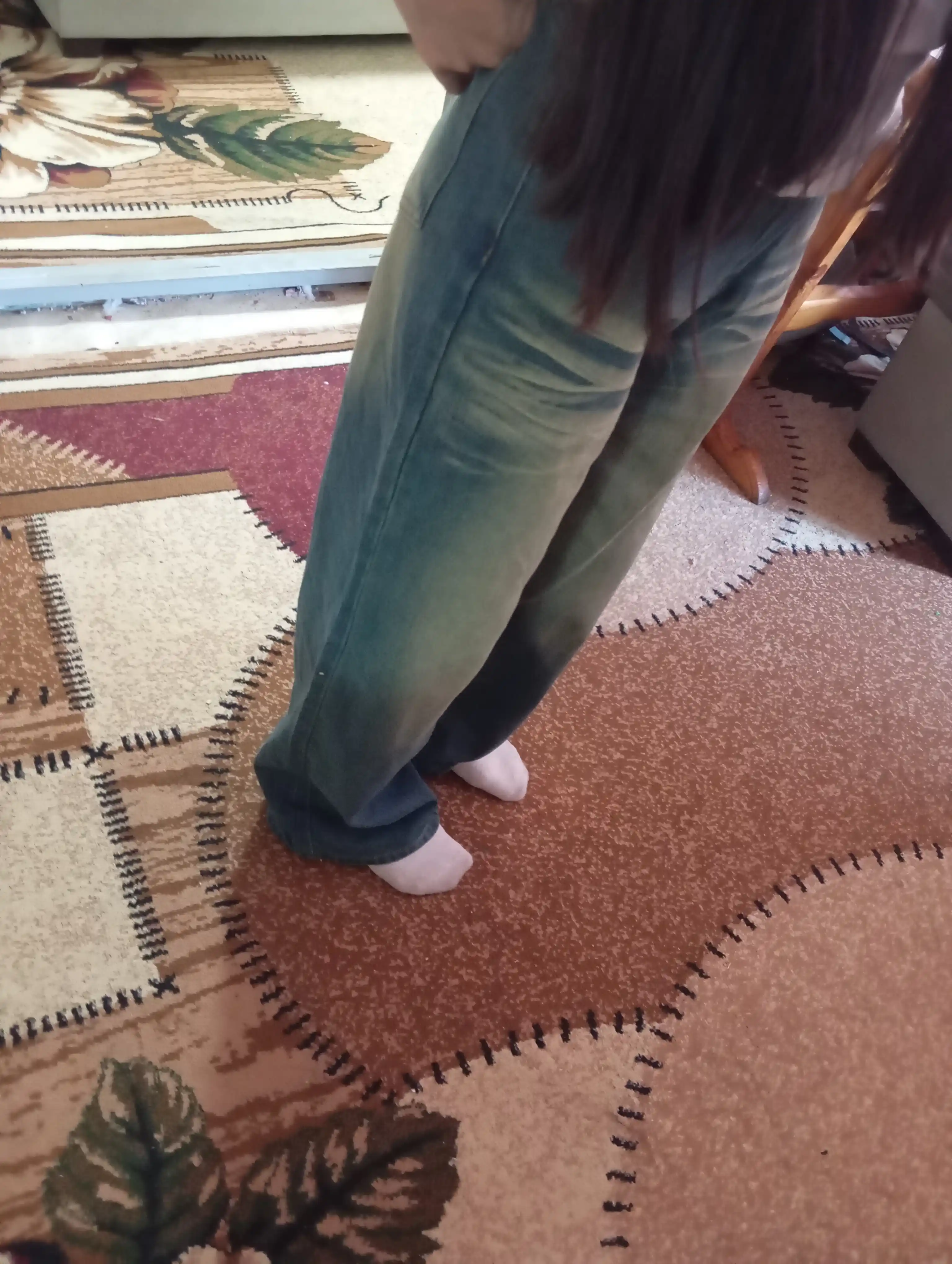 Ayollar uchun Baggy Y2K jinsi shimlar, paxtadan tikilgan, keng fason, yuqori bel, XS-2XL